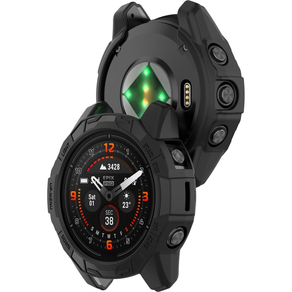 Etui Tech-Protect Defense Air do Garmin Fenix 7x / 7x Pro, czarne